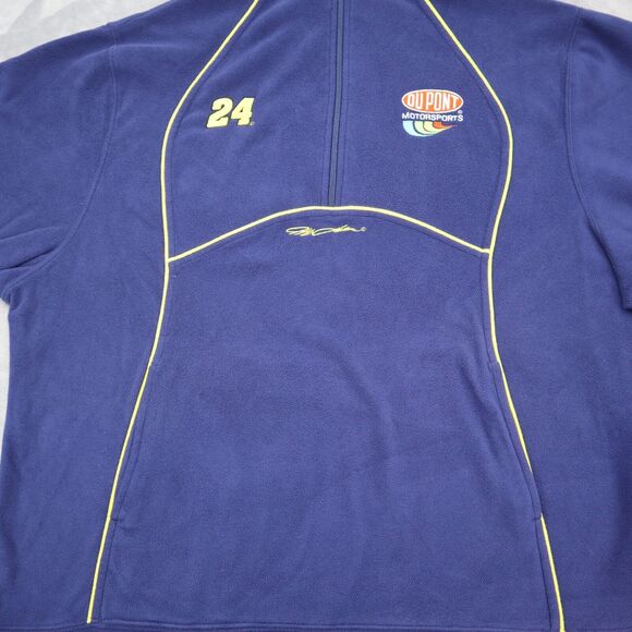 Chase Authentics Sweater Mens 2XL Blue Long Sleeve Side Pockest Chest Zipper - Picture 9 of 16